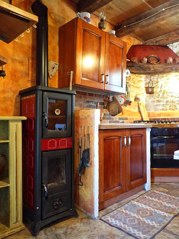 Kuchnia lub aneks kuchenny w obiekcie Cottage al Merlo Olivo