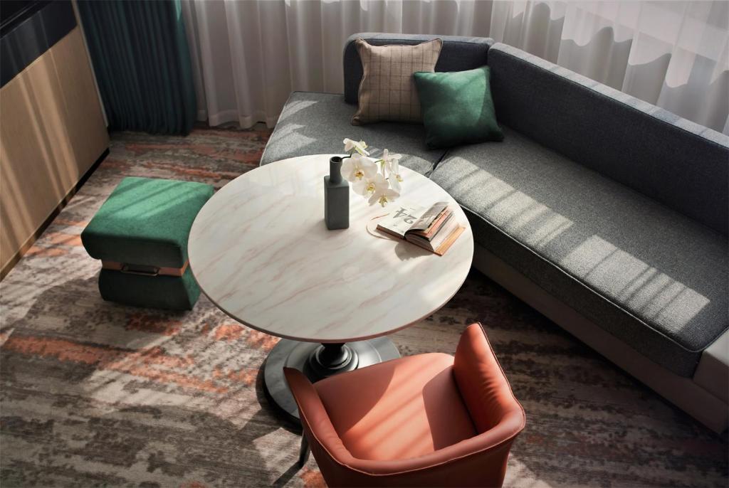 Posezení v ubytování Wanda Yi Hotel Wuxi