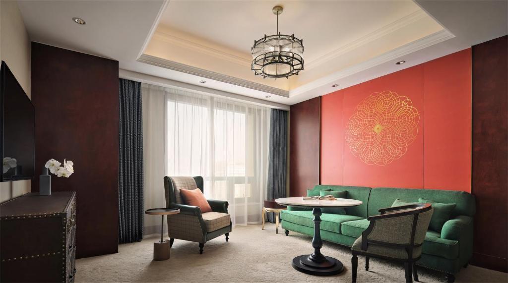 Posezení v ubytování Wanda Yi Hotel Wuxi
