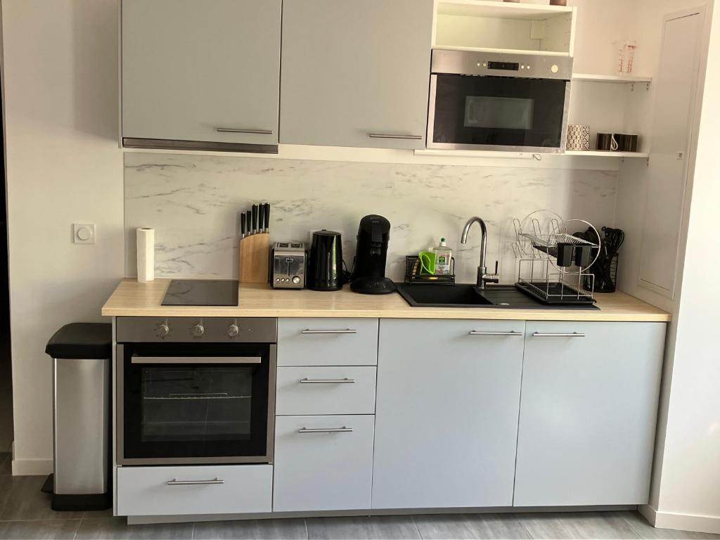 Cucina o angolo cottura di Gîte de l'Eau Vive