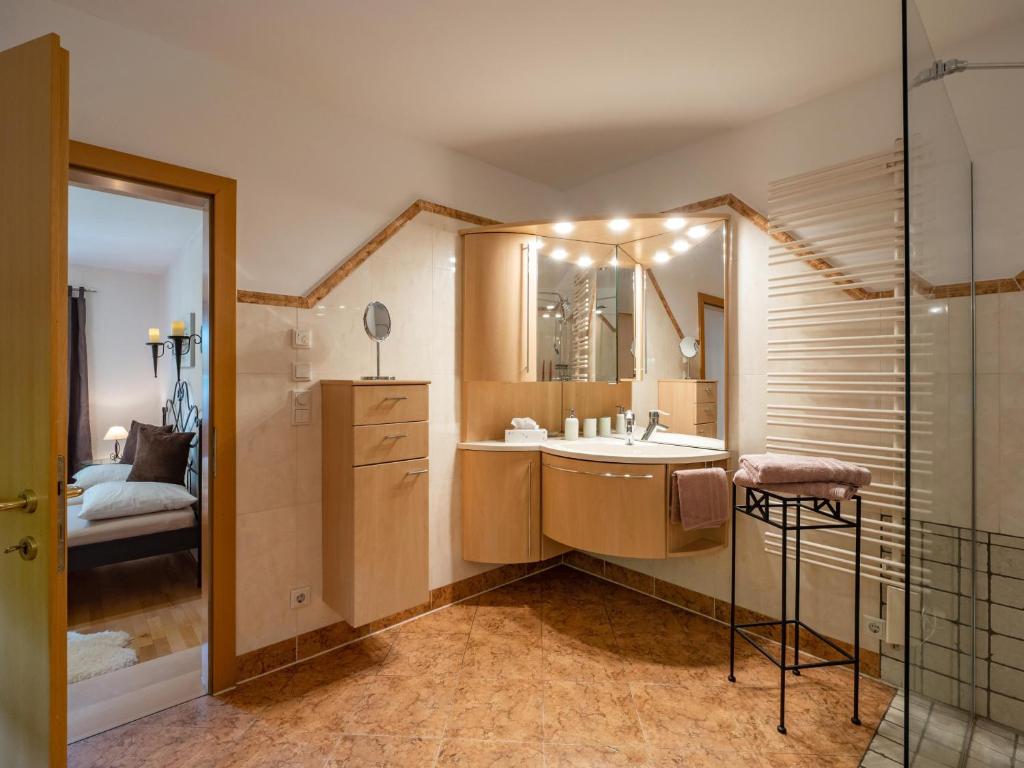 Postel nebo postele na pokoji v ubytování Ferienwohnung Luna