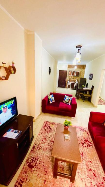 Posezení v ubytování Charbel apartments