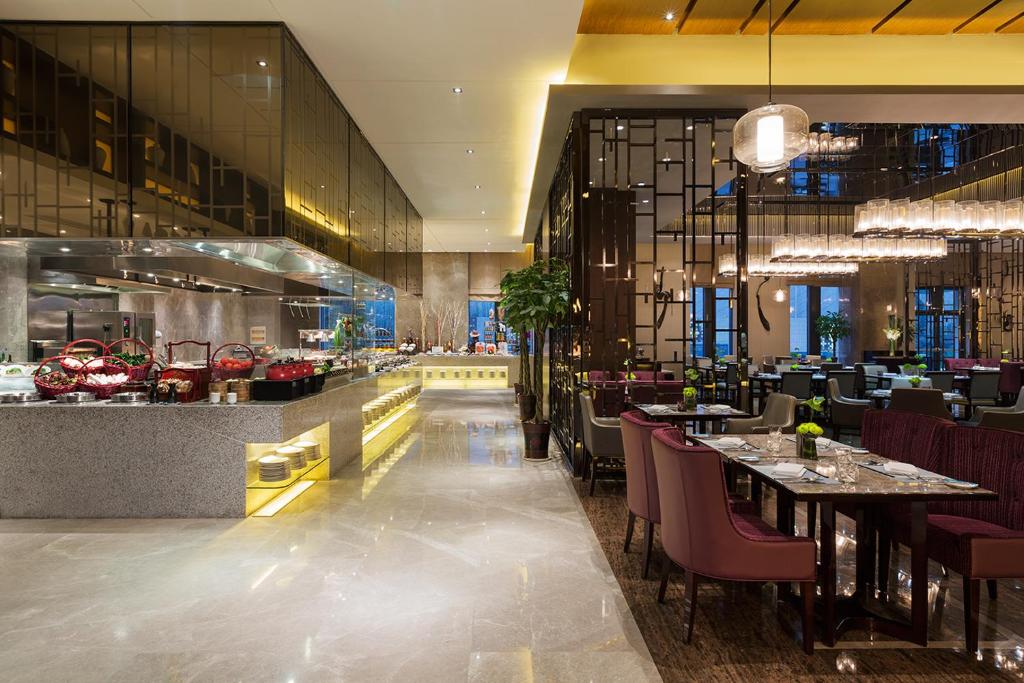 Restaurace v ubytování Maanshan Wanda Realm Hotel
