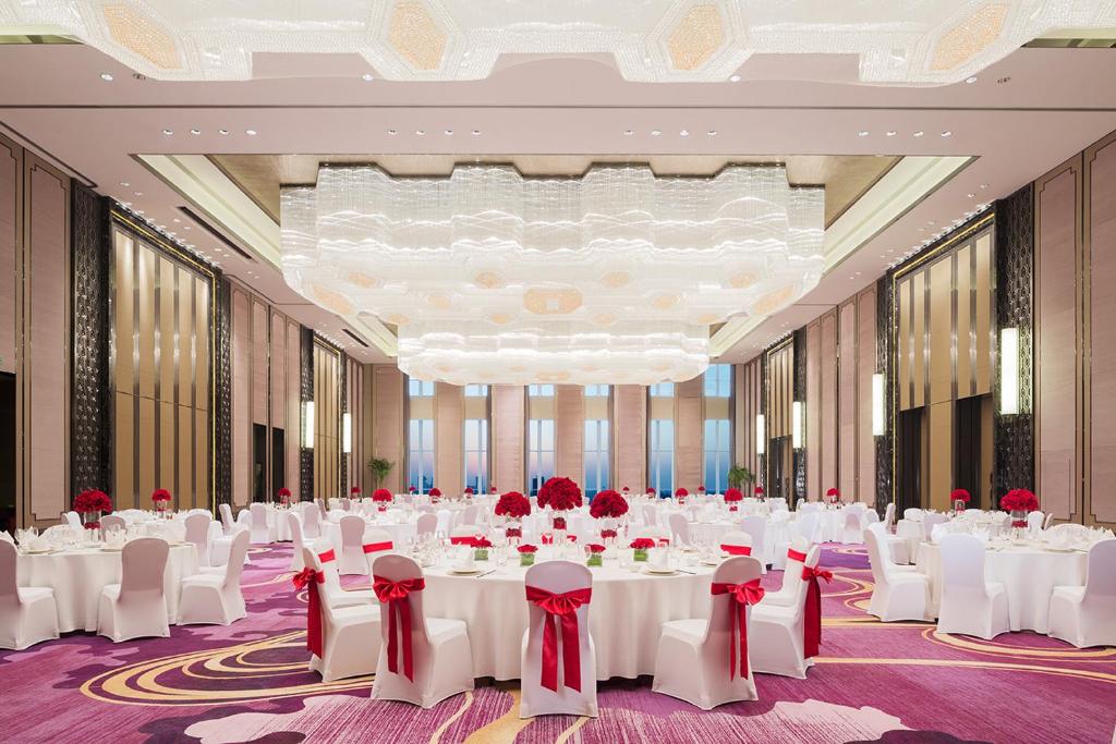 Restaurace v ubytování Maanshan Wanda Realm Hotel