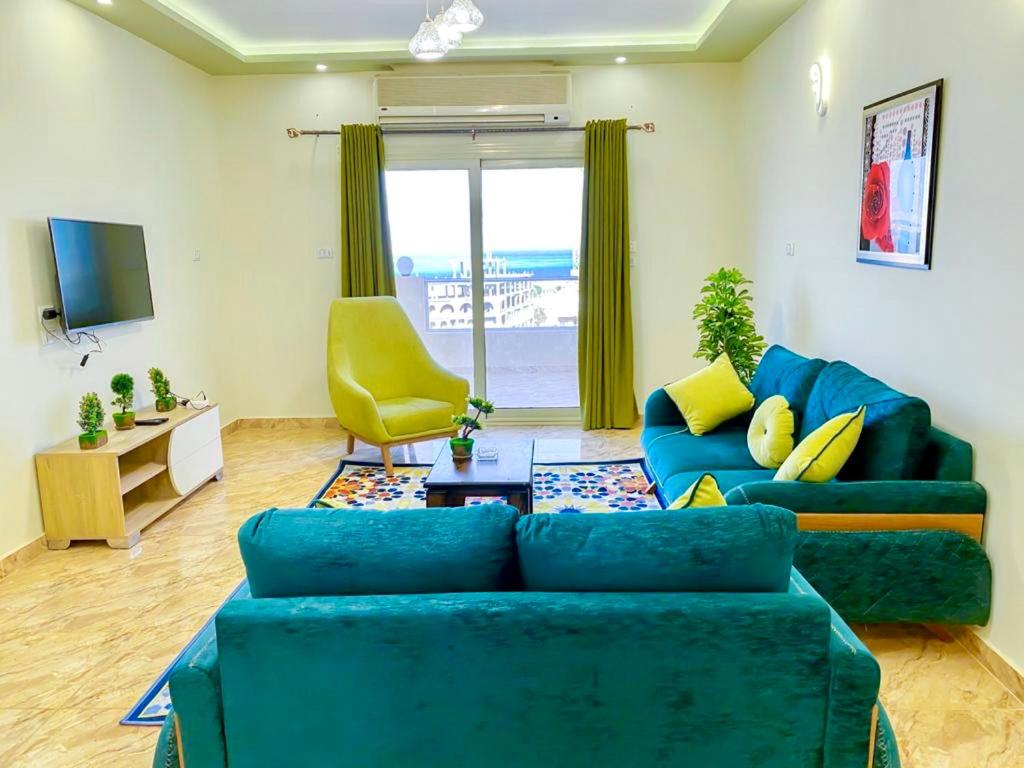 Posezení v ubytování Charbel apartments