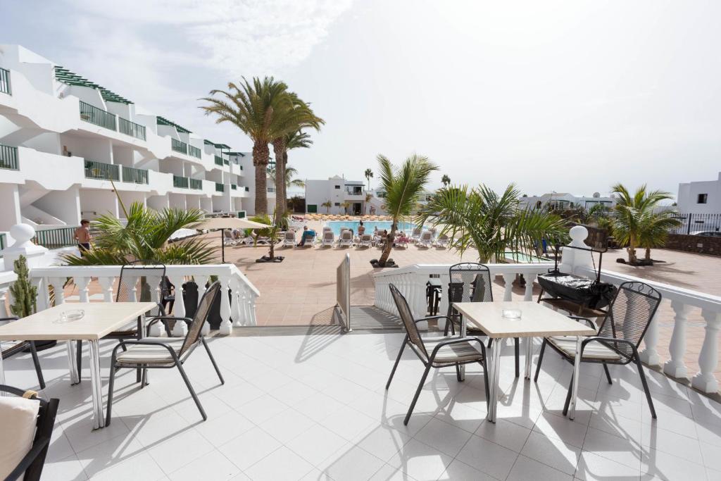 Balkón alebo terasa v ubytovaní Apartamentos Acuario Sol