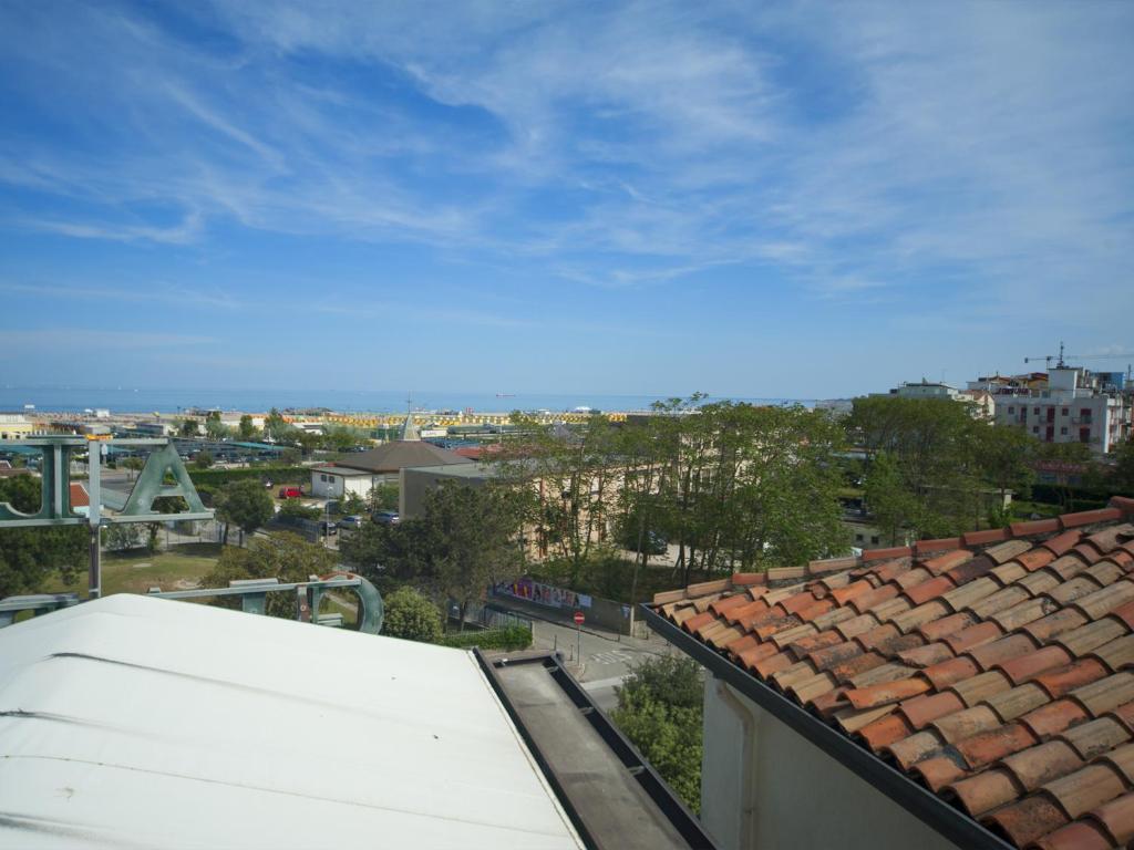 a view of a city from the roof of a building at Hotel del Mar in Sottomarina