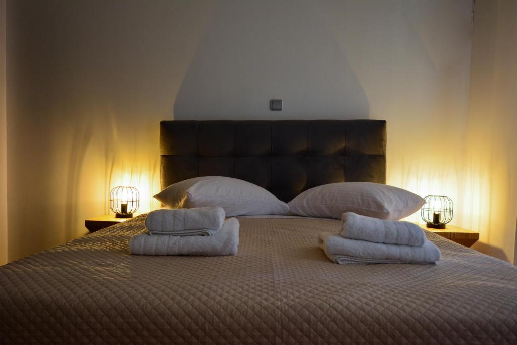 Postel nebo postele na pokoji v ubytování Stargaze Apartment with Sea View