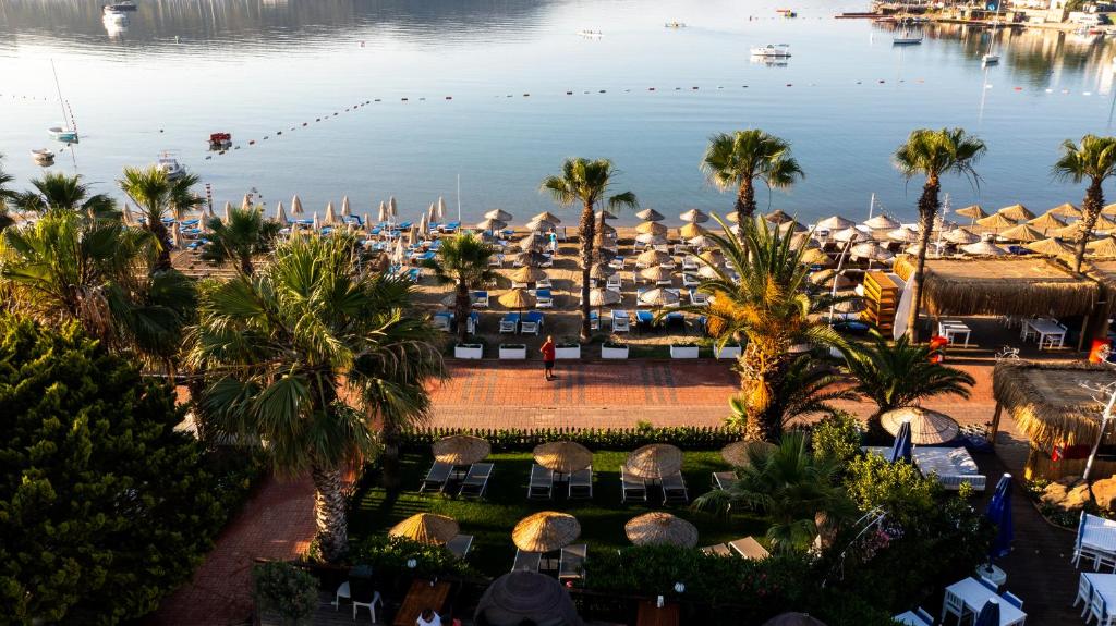 an aerial view of a resort with a body of water at Costa Bitezhan Hotel - All Inclusive in Bitez