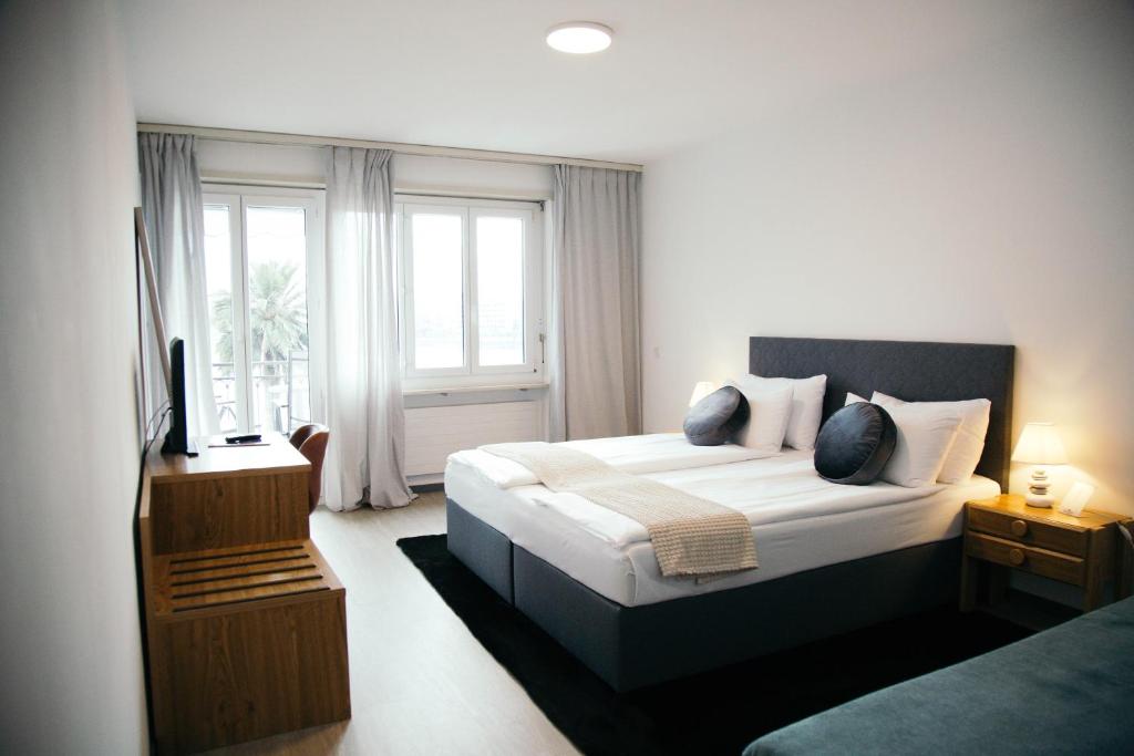 Postel nebo postele na pokoji v ubytování Al Pozz Boutique Resort