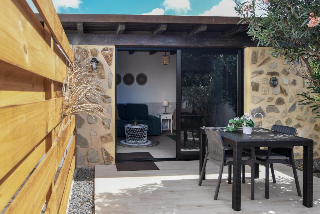 Patio nebo venkovní prostory v ubytování Mini Loft Tesa
