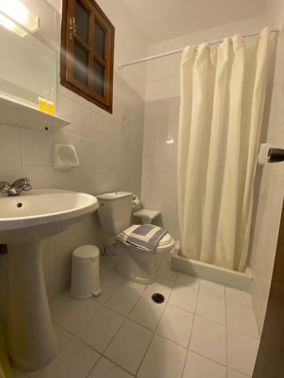 Koupelna v ubytování Hotel Pavlos - Studios