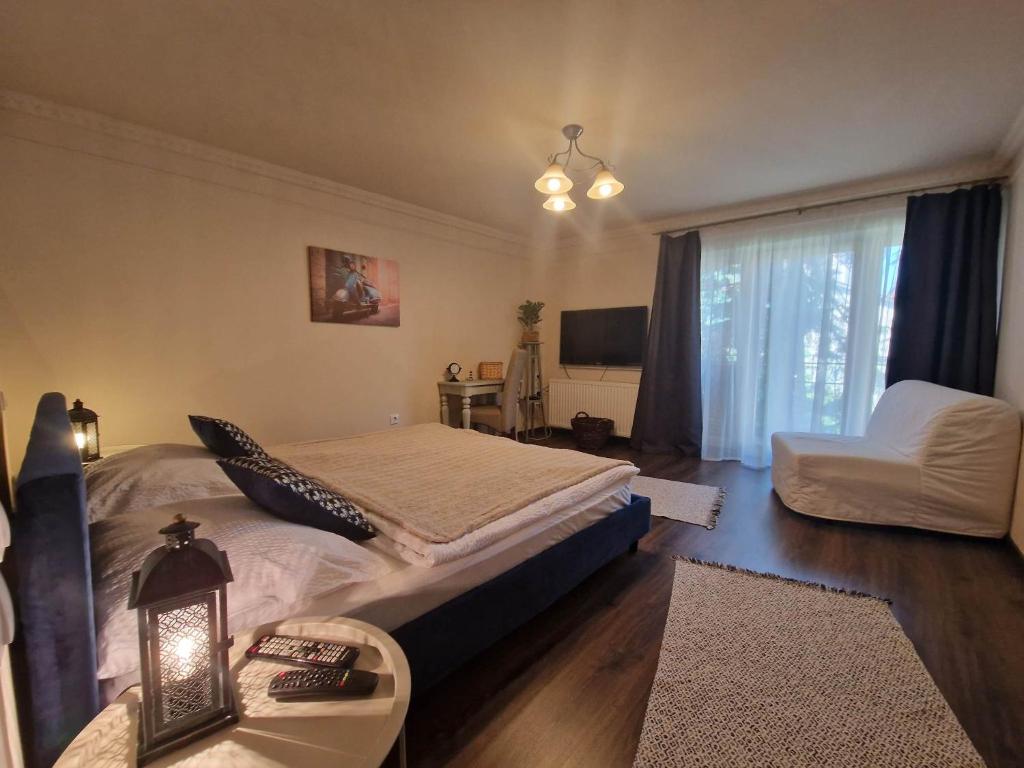 Voodi või voodid majutusasutuse Jókai Apartment toas
