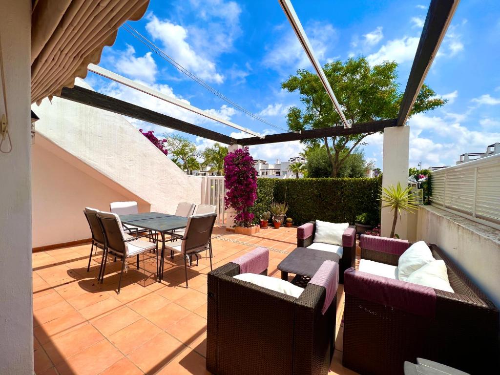 Balkón nebo terasa v ubytování Condado de alhama JARDIN 11 SV25