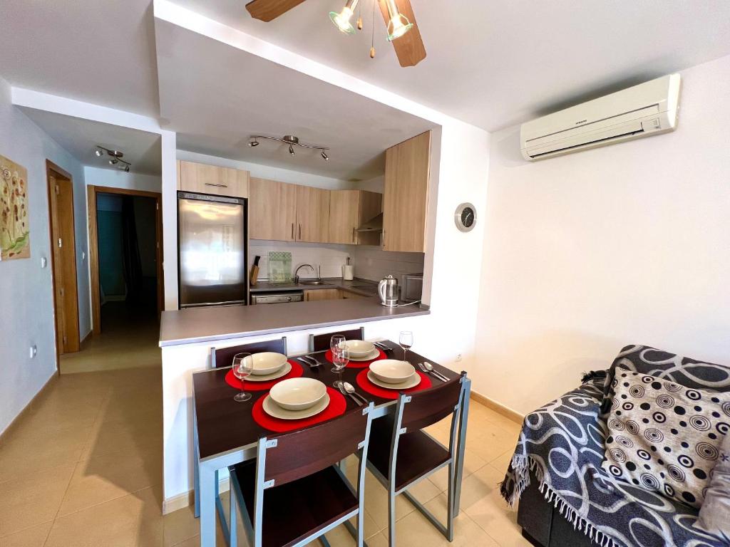Kuchyň nebo kuchyňský kout v ubytování Condado de alhama JARDIN 11 SV25