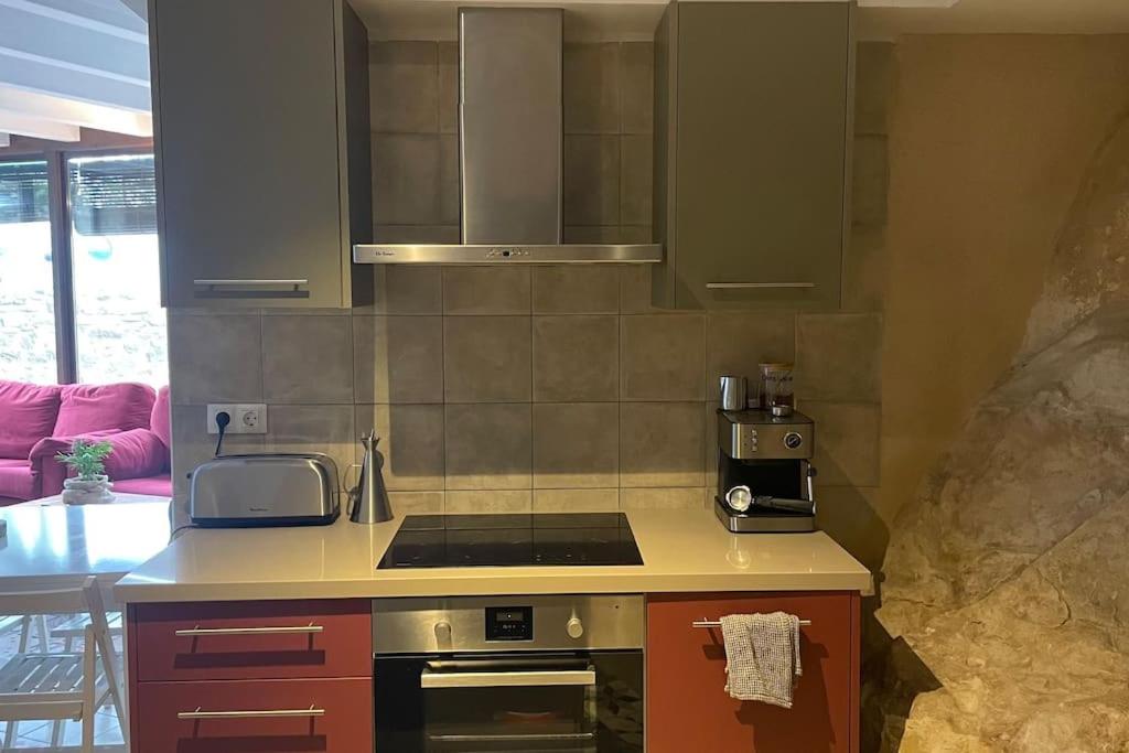 Kuchyň nebo kuchyňský kout v ubytování La Morada de Creta