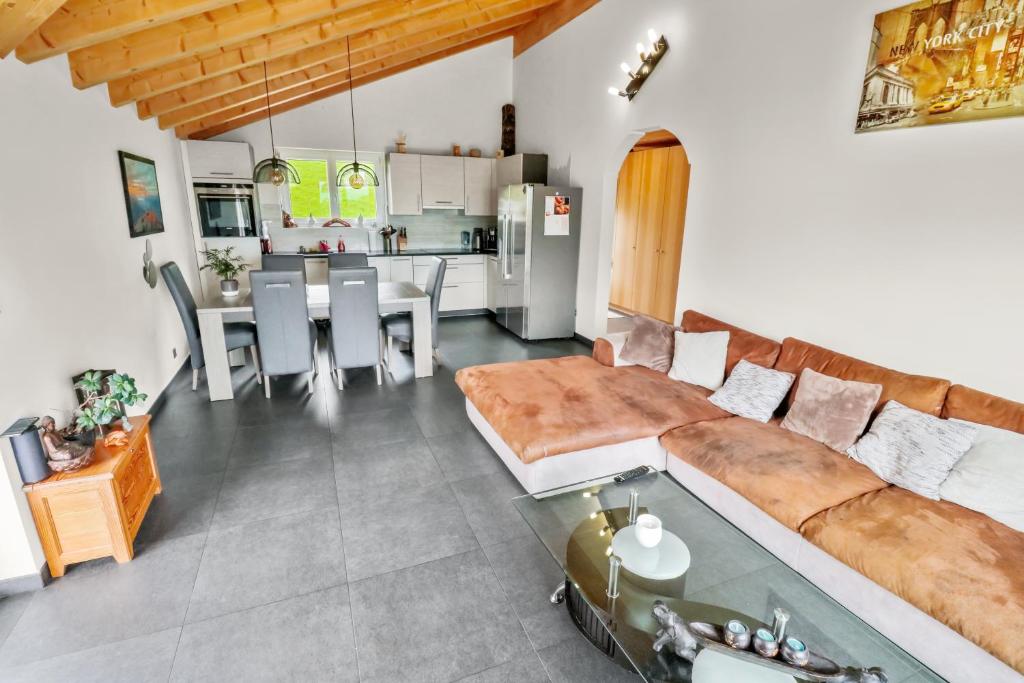 Kuchyň nebo kuchyňský kout v ubytování Logement avec vue sur la plaine