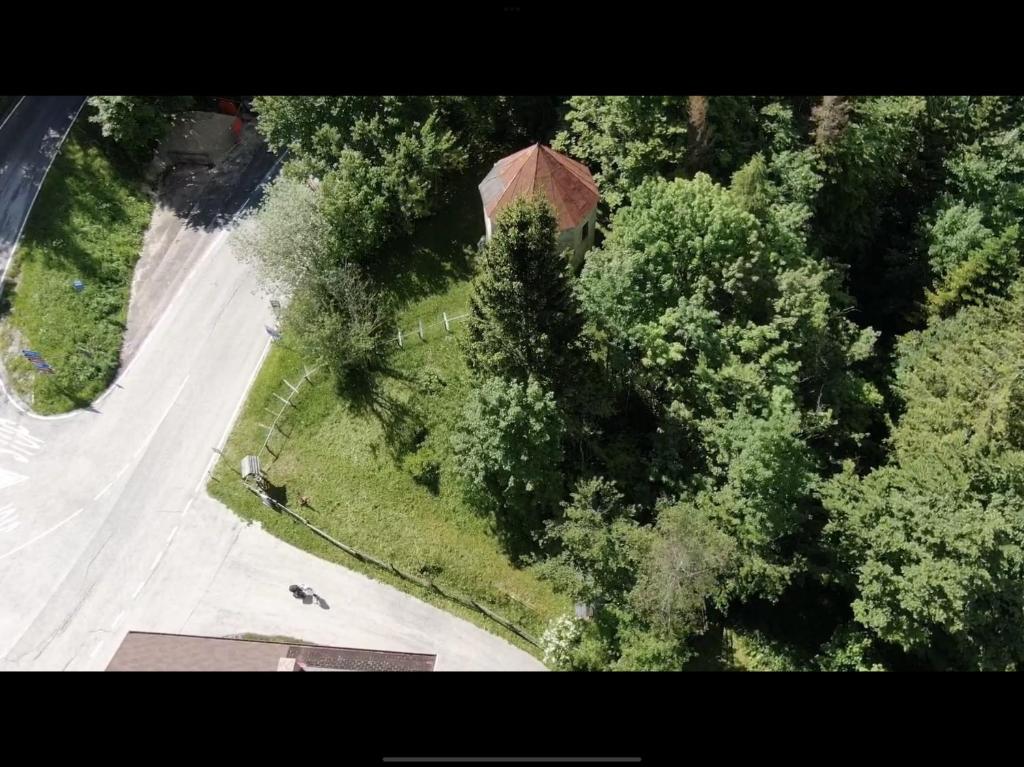 Letecký snímek ubytování Monterovere