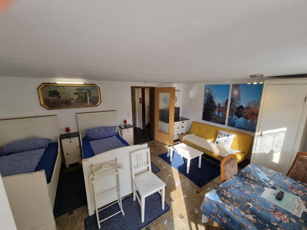 Posezení v ubytování Ferienwohnung Dietel