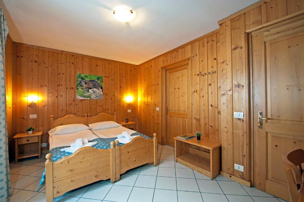 Postel nebo postele na pokoji v ubytování Aalts Dorf