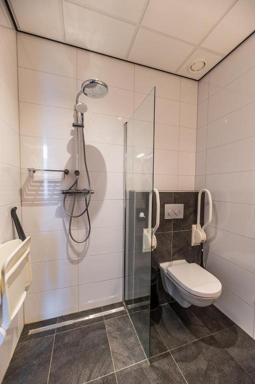 Koupelna v ubytování Hotel Bru