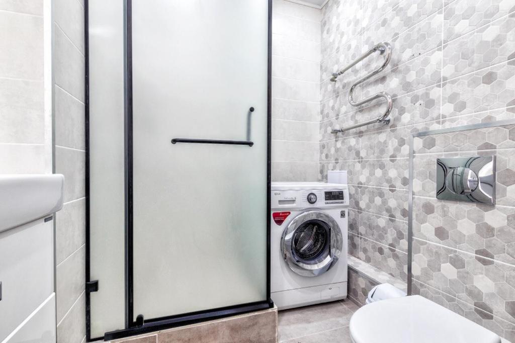 Koupelna v ubytování ЖК Арман Кала