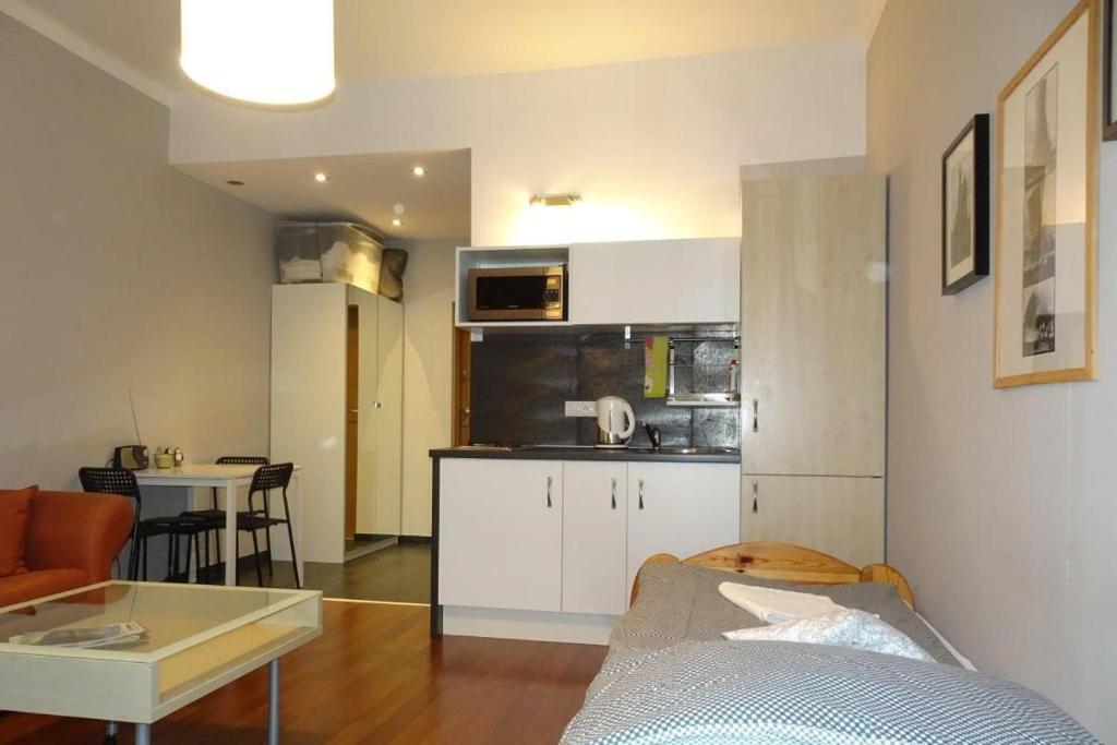 Kuchyň nebo kuchyňský kout v ubytování Cybulskiego Guest Rooms