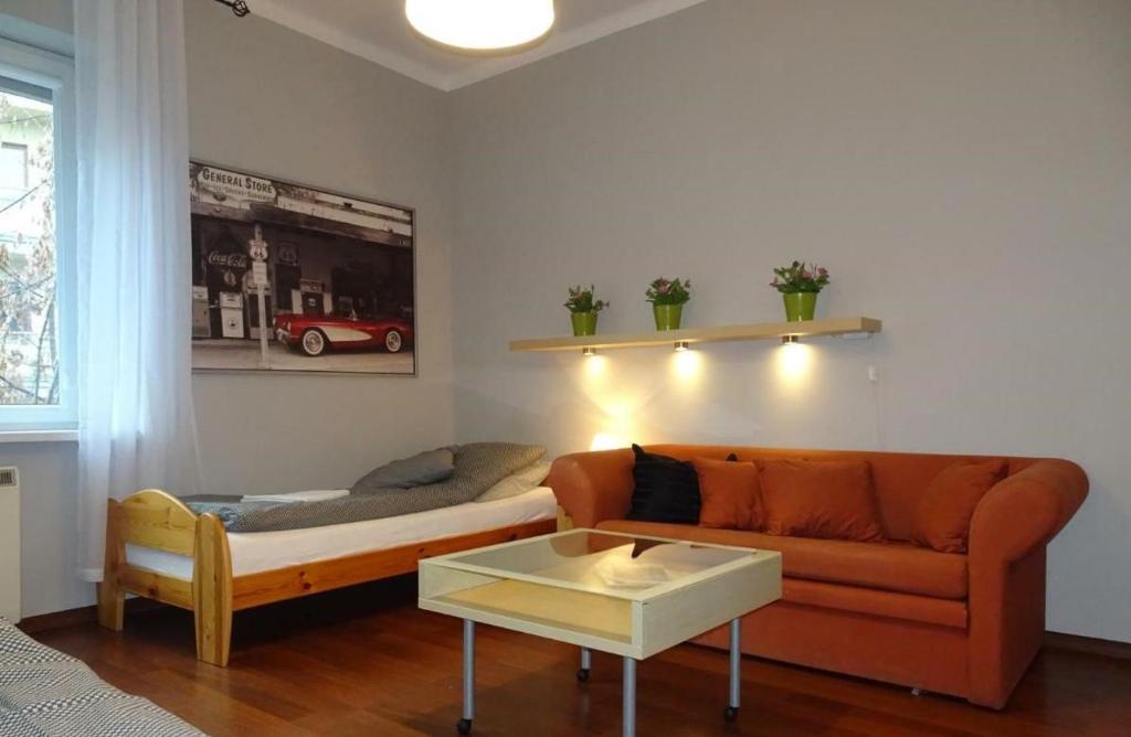 Posezení v ubytování Cybulskiego Guest Rooms