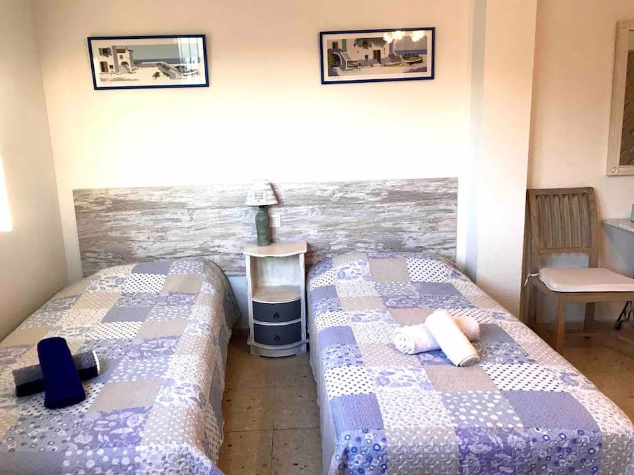 Postel nebo postele na pokoji v ubytování Altea Casco Antiguo Apartamento con terraza
