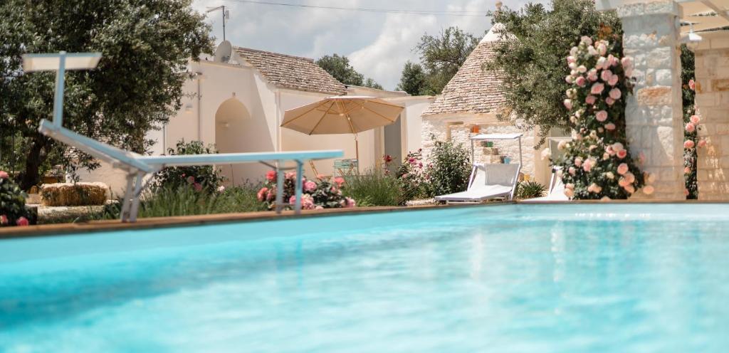 The swimming pool at or close to Trulli Audendum
