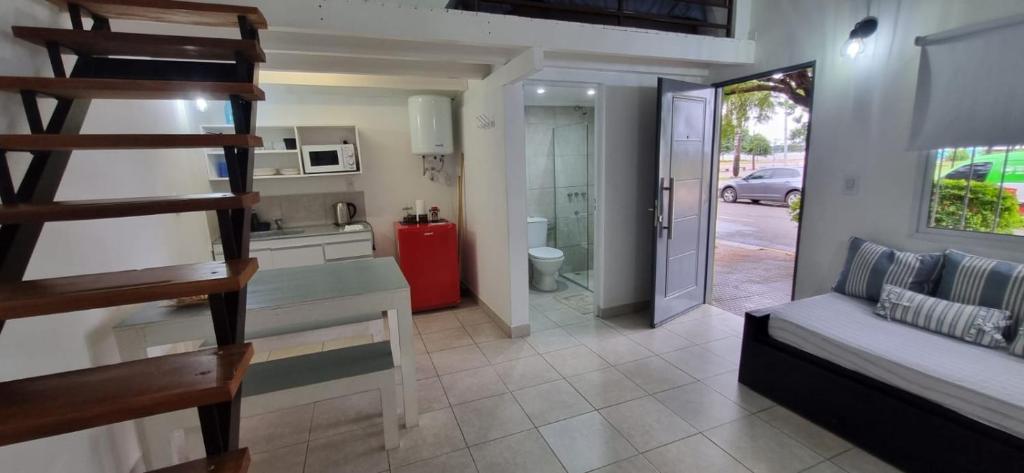 Kuchyň nebo kuchyňský kout v ubytování Loft Costanera