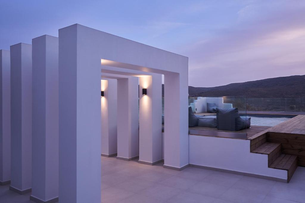 A balcony or terrace at The Thermia Suites