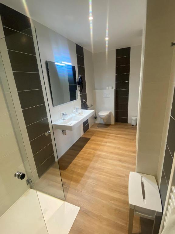Koupelna v ubytování Hôtel Villa Des 2 Caps