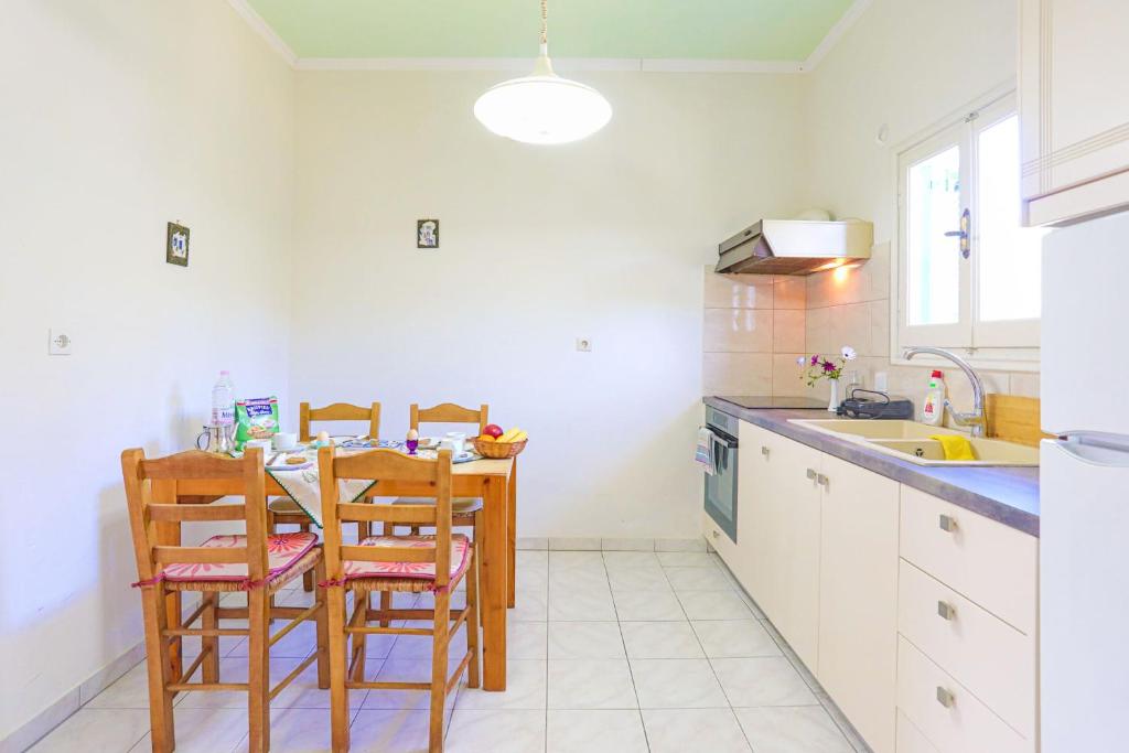 Kuchyň nebo kuchyňský kout v ubytování Fran Apartments