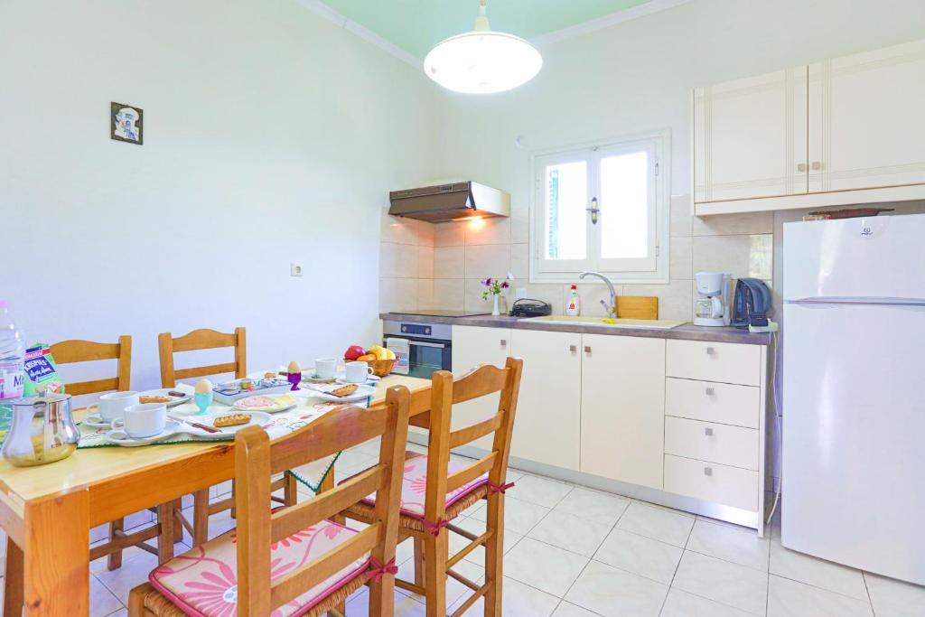 Kuchyň nebo kuchyňský kout v ubytování Fran Apartments