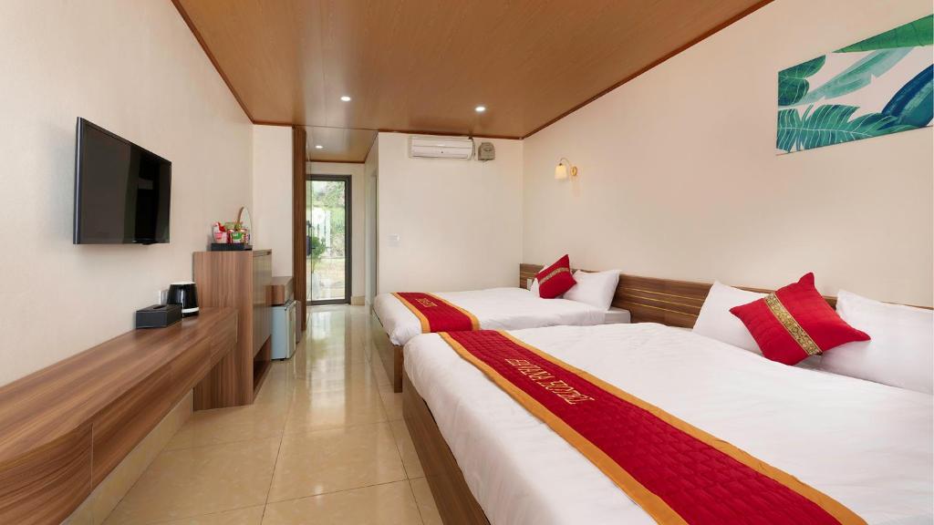 Khách sạn Havana Tam Đảo - Deluxe Dreibettzimmer