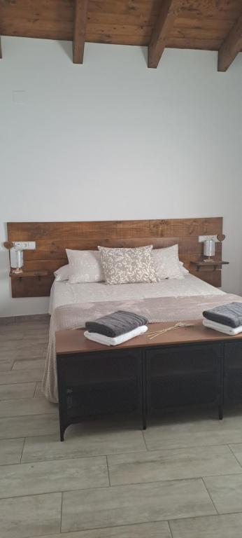 Postel nebo postele na pokoji v ubytování Apartamento Soniando en Guara