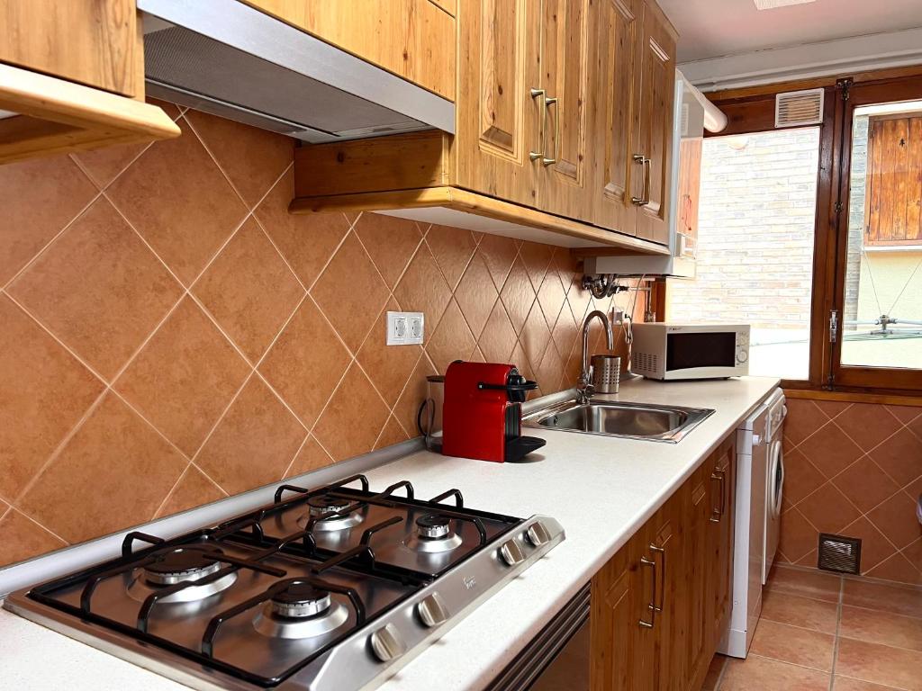 Kuchyň nebo kuchyňský kout v ubytování Apartaments Matxicots - L'Amfitriona