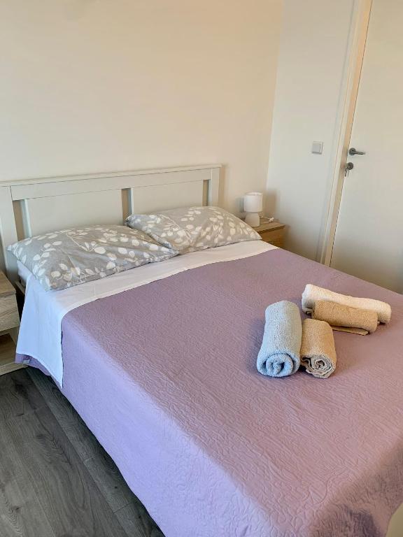 Postel nebo postele na pokoji v ubytování Apartmani Divić