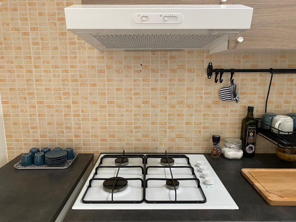 Kuchyň nebo kuchyňský kout v ubytování Villa Giulio Polignano