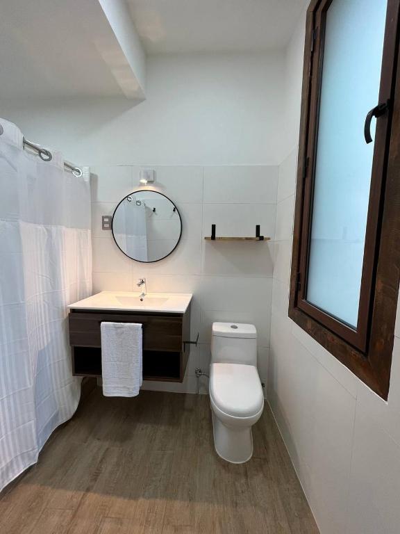 Koupelna v ubytování Hotel Casa Aure