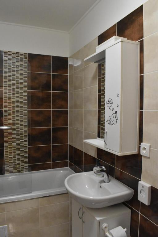 Koupelna v ubytování Apartments Verona Karlovy Vary