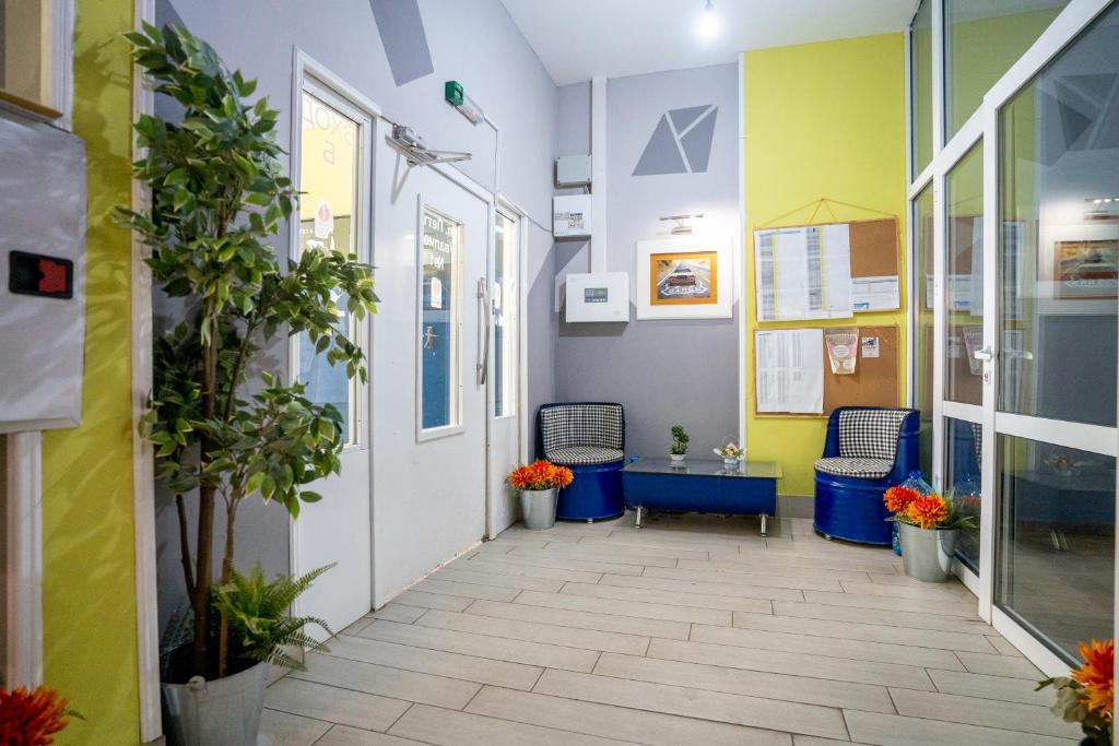 Posezení v ubytování Cozy little apartment in Studentski grad