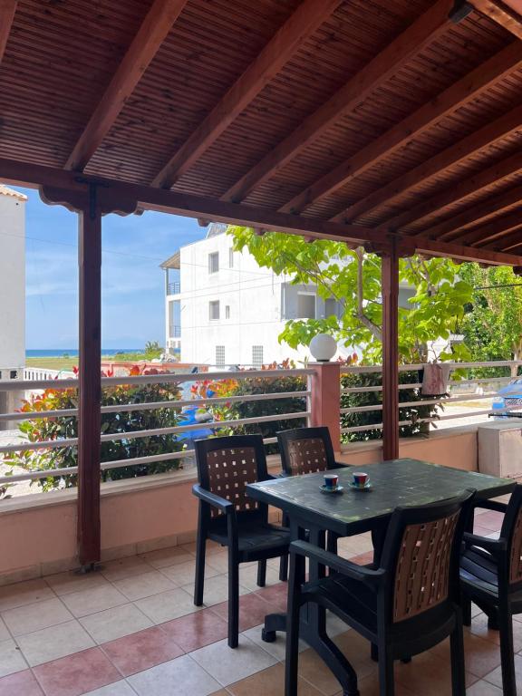 A balcony or terrace at Theodora Villas