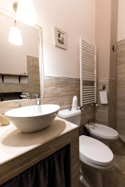 Koupelna v ubytování Al Palazzetto di Milo
