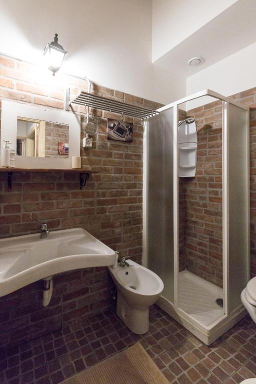 Koupelna v ubytování Al Palazzetto di Milo