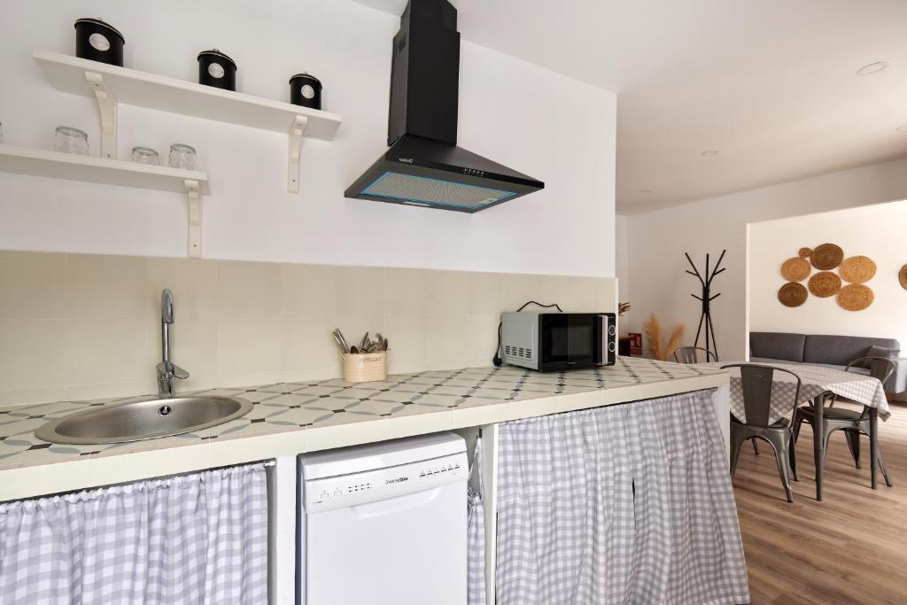 Kuchyň nebo kuchyňský kout v ubytování Apartamento El mirador de Olite