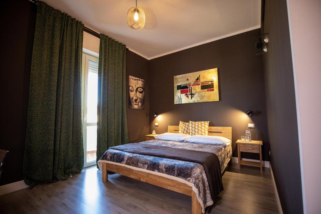 Posteľ alebo postele v izbe v ubytovaní Bru Rooms