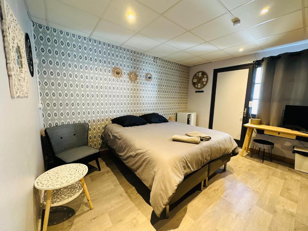 Postel nebo postele na pokoji v ubytování Hotel Caplandes