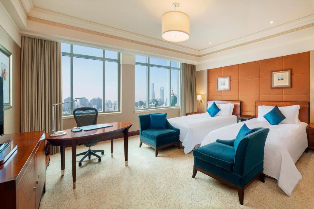 Posezení v ubytování The Hongta Hotel, A Luxury Collection Hotel, Shanghai